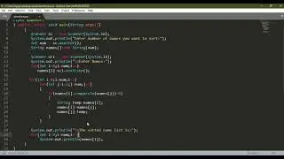 3. C. java program for sorting a given list of names in ascending order