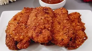 Walnut Chicken Tenders Recipe| Crispy Chicken Tenders