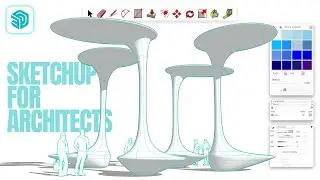 SketchUp for Architects: How to Create a 3D Model of the Parametric Seating TMW Museum in SketchUp