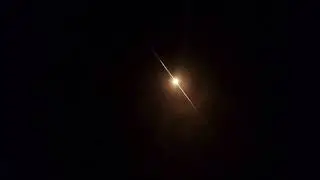 Ночной пуск ракеты Союз с космодрома Байконур