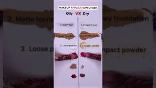 makeup application for ബിഗ്നെർസ് step by step oily skin &dry skin