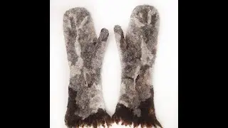 Варежки валяные из флиса