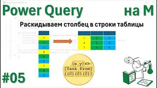 05 - На М - раскидываем столбец в строки таблицы