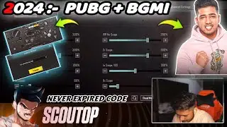 UPDATE 3.0 | SCOUT OP SENSITIVITY | SCOUT SENSITIVITY CODE | SCOUT CONTROL CODE | PUBG/BGMI