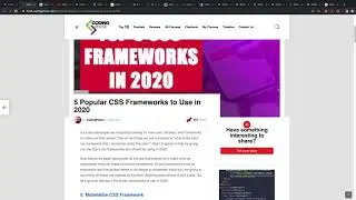 5 Popular CSS Frameworks to Use in 2020
