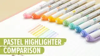 Pastel Highlighter Comparison: Mildliners, Stabilo Highlighters, and More!