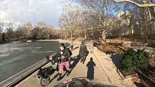 Nice calm electric scooter ride in the city NYC
