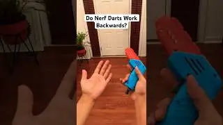 Do Nerf Darts Work Backwards? 🤔 #shorts