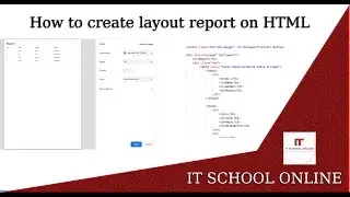 How to create layout report on HTML