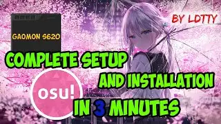 Hawku Driver For OSU | Gaomon S620 | Installation And Configuration in 3 Minutes [RUS, ENG SUB]