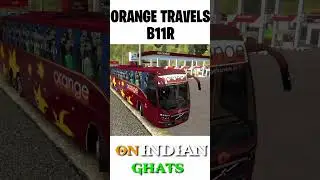 VOLVO SPOTTING |  भारत के घाट का मजा | ORANGE VOLVO B11R IN ETS2 | EURO TRUCK SIMULATOR 2 |