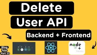 Implement Delete User Functionality using Node.js and React