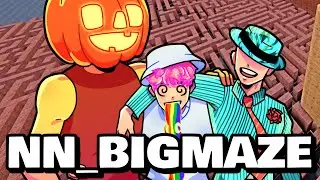 NEW NN_BIGMAZE WITH FRIENDS! (FUNNY MOMENTS) | Nico's Nextbots