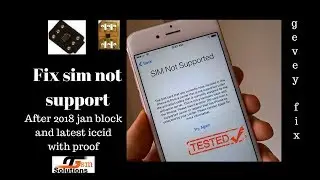 Sim not supported iPhone after 2018 block solution!!Latest iccid code..