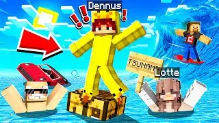 OVERLEEF de TSUNAMI in MINECRAFT! (Onmogelijk)