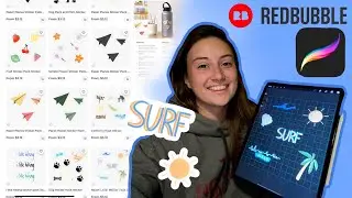 How I Make Sticker Packs For RedBubble! | Using Procreate