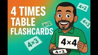 4's times tables flashcards I Multiplication facts game