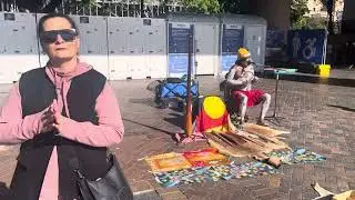 Aboriginal’s song at Opera house / Circular Quay by Aalee Khawar