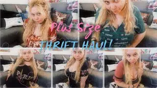 Plus Size THRIFT HAUL & TRY ON! *I found my HOLY GRAIL🖤*