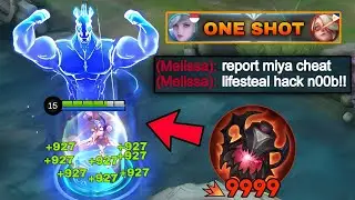 MIYA NEW SEASON LIFESTEAL HACK BUILD FOR FAST RANK UP!!💀(they reported me) Miya Best Build 2024!!
