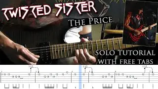 Twisted Sister - The Price intro and guitar solo lesson (with tablatures and backing tracks)