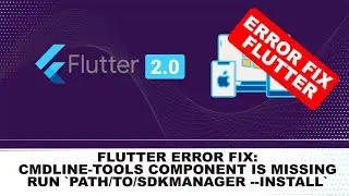 cmdline-tools component is missing Run `path/to/sdkmanager --install 