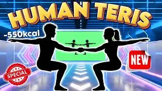 HUMAN TETRIS | Interactive Warm Up Game | 2 Player | Viral Challenge - Easy Level