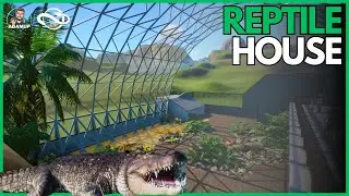 Building A Reptile House In planet Zoo - Modern Glass Dome Habitat