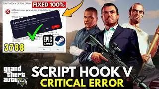 How to Fix GTA 5 Crash After Install Script Hook V 3788 | A Game Is Currently Running Error Fix 3788