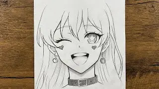 How to Draw a Cute Anime Girl Step by Step | Easy Pencil Drawing Tutorial