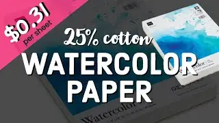 Fabriano Studio Fat Pad 25% Cotton Texture ❀ Comparison Canson XL Affordable Watercolor Paper