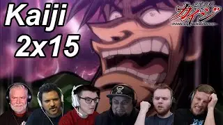 Kaiji Ultimate Survivor 2x15 Reactions | Great Anime Reactors!!! | 【カイジ】【海外の反応】
