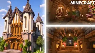 Minecraft: How to design a Medieval Library | Minecraft Interior Tutorial