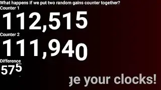Two random counters competition!