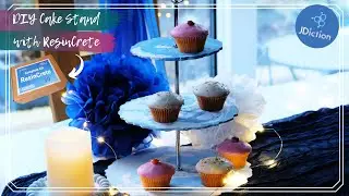 Eco-Crafting with ResinCrete by JDiction | DIY Coaster & Cake Stand | #JDictionCraft #ResinArt