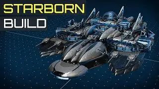 Custom STARBORN SHIP - Mod Build - No Ladders - STARFIELD Cool Ship Designs & Tutorials
