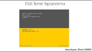 Vmware ESXi Direct Console User Interface (DCUI) Nedir? - Sanallaştırma Temelleri Eğitimi -18