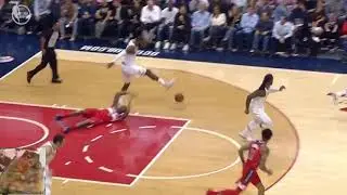 LeBron James Jumps Over Bradley Beal Cavs vs Wizards 11-3-17