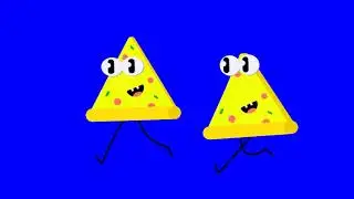 walking cheese green screen A grain of cheese walks green screen