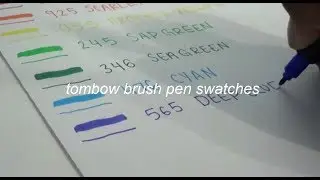 tombow dual brush pens swatches | mo!