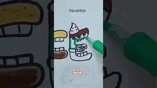 How to draw ALPHABET LORE ICECREAM (E) #shorts #alphabetlore #icecream #icecreamdrawing