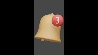 Blender 3.2 - Notification icon 3D