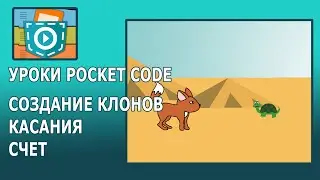 Игра в Pocket Code: изучаем клонирование, касания, делаем счет