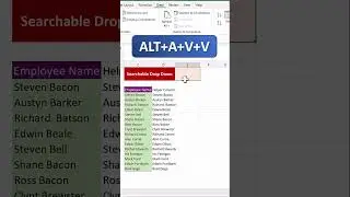 Searchable drop down list in Excel | Excel Tips and tricks | 