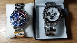 Orient Mako Solar Chronograph - Pepsi vs Panda