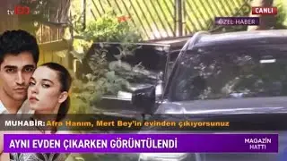 Afra Saraçoğlu Ve Mert Ramazan Demir Barıştılar Afra Mert'in evinden çıkarken görüntülendi 😍😍