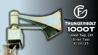 FS&S Thunderbolt 1000T Siren Test - Alert - Tealtown Rd, Union Twp, OH