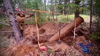 Помог камраду достать трубу