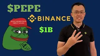PEPE coin listed on Binance and $1 billion marketcap