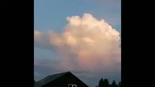 Часть жизни кучего дождевого облака😉
